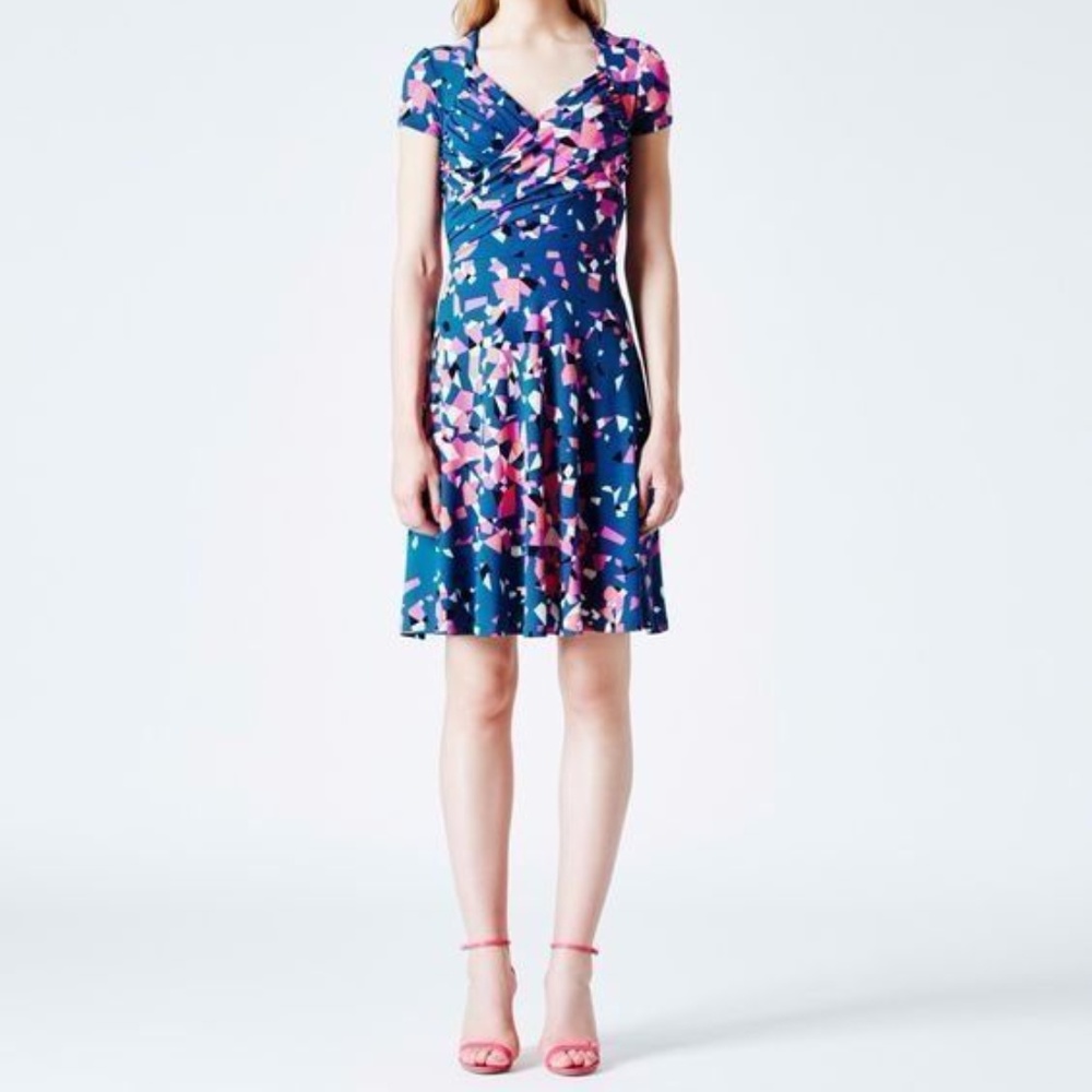 Leota Faux Wrap Dress - Sweetheart